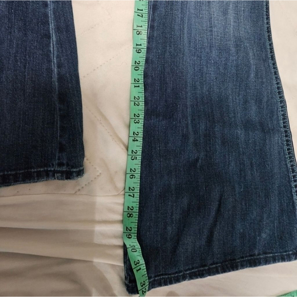 Gap Ultra Low Rise.Zip Fly Ankle Wide Leg Blue Jeans Size 10 (NEW) - Picture 10 of 11